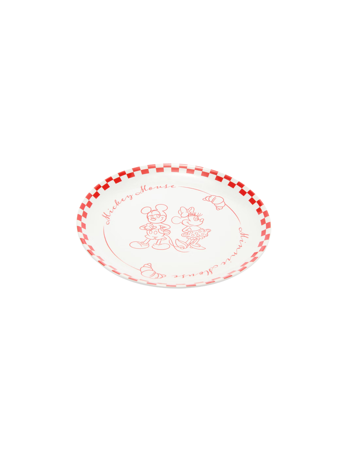 Assiette à pâtisserie Mickey et Minnie Disney
