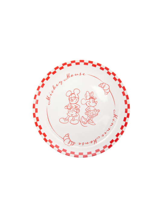 Assiette à pâtisserie Mickey et Minnie Disney