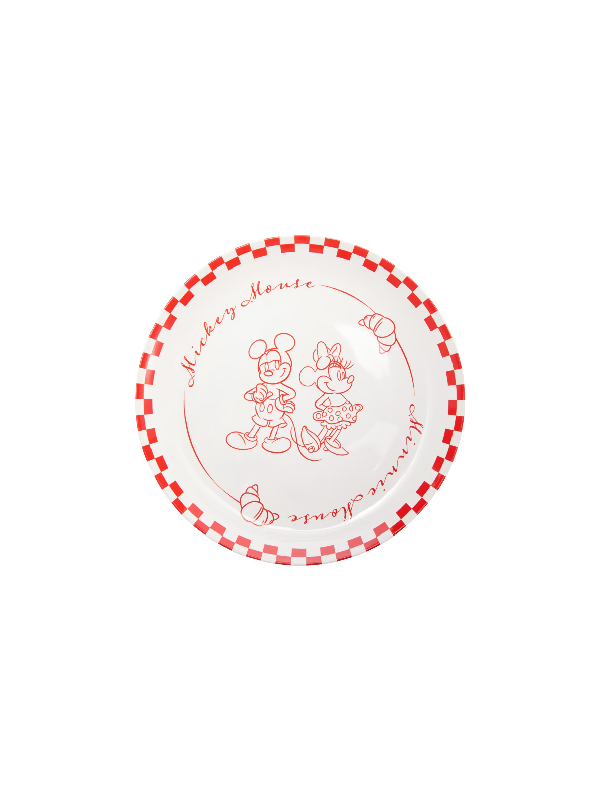 Assiette à pâtisserie Mickey et Minnie Disney