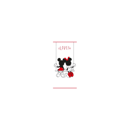 Serviette de bain Mickey & Minnie love Disney