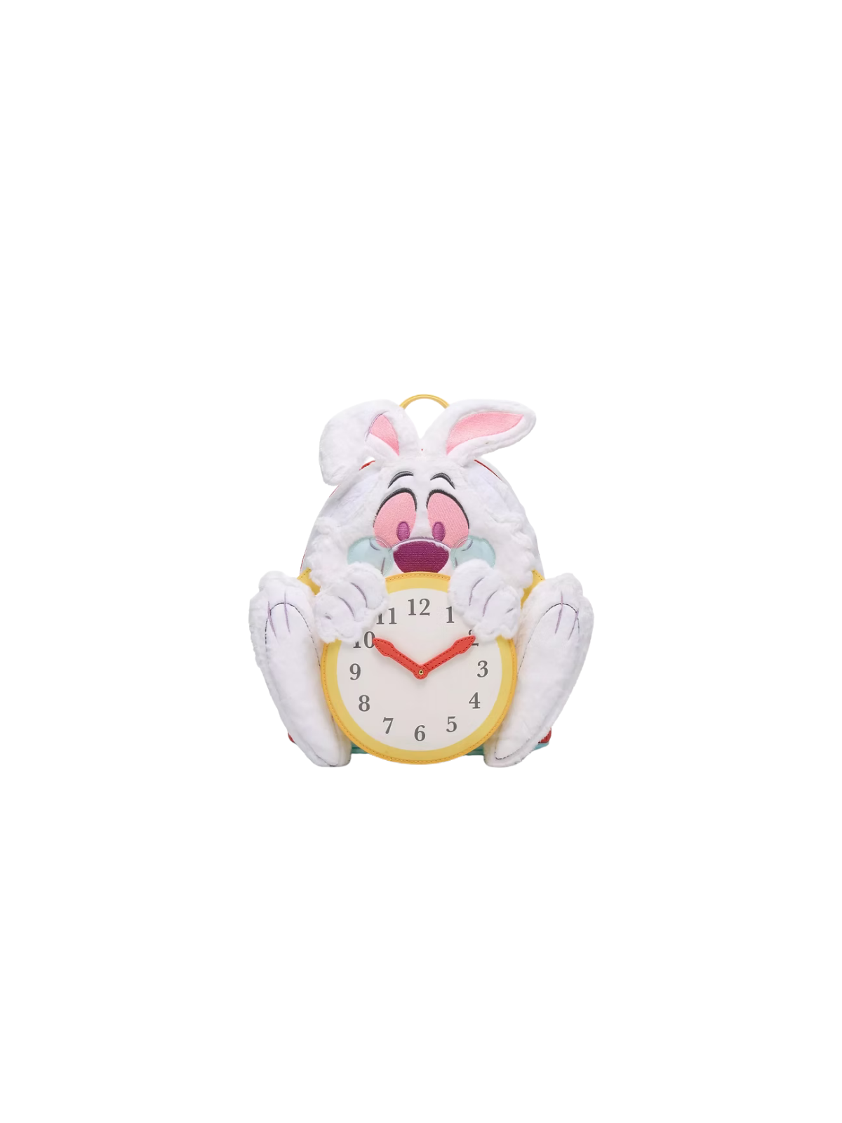 Sac a dos loungefly white rabbit fuzzy alice au pays des merveilles