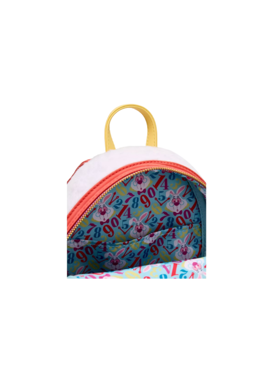 Sac a dos loungefly white rabbit fuzzy alice au pays des merveilles