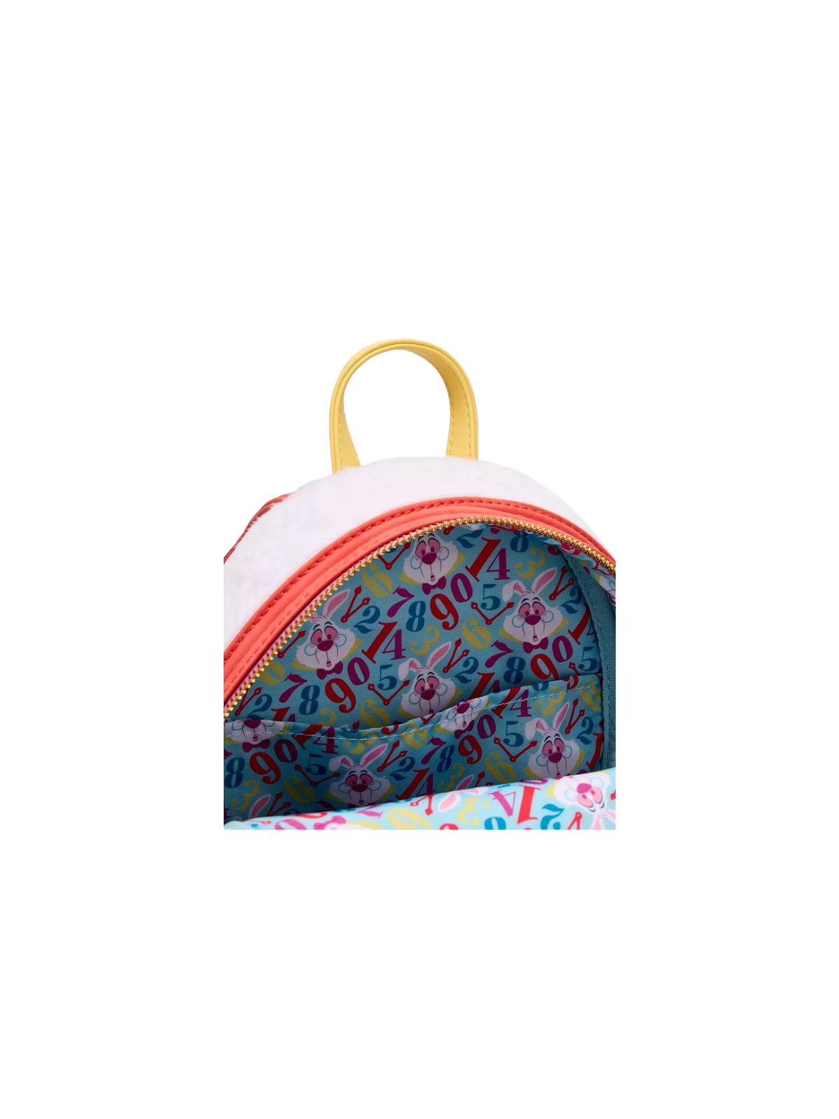 Sac a dos loungefly white rabbit fuzzy alice au pays des merveilles