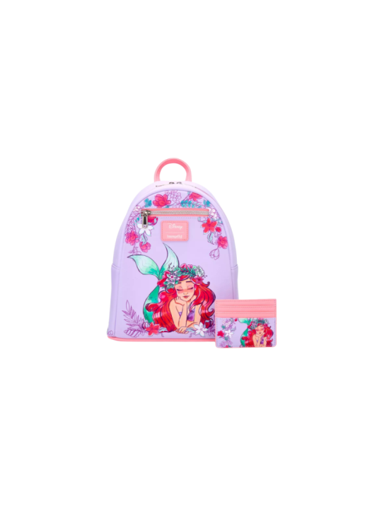 Sac a dos loungefly floral dream ariel la petite sirène import