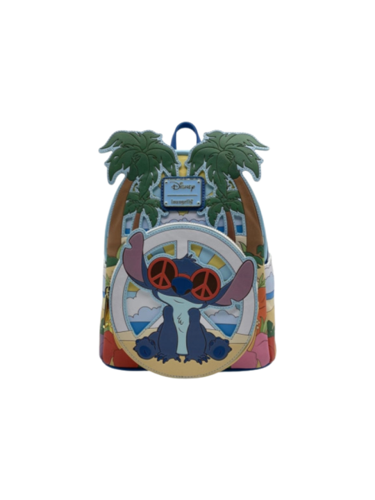 Sac a dos loungefly sunglasses beach scene stitch