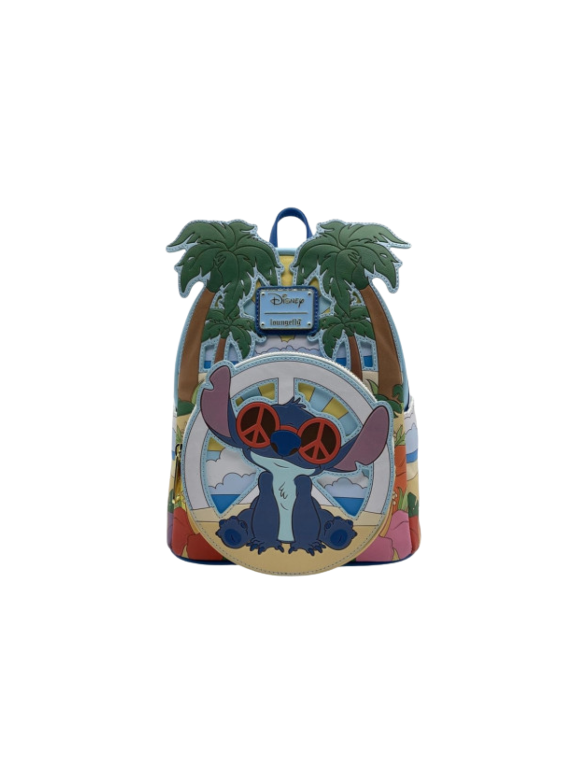 Sac a dos loungefly sunglasses beach scene stitch