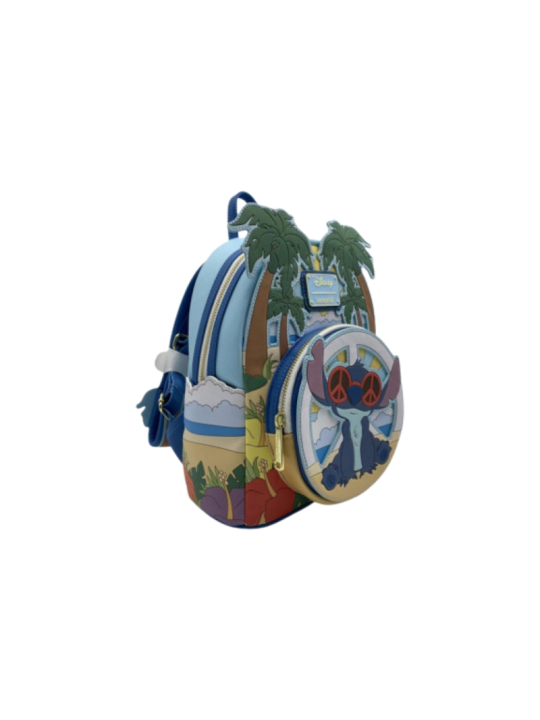 Sac a dos loungefly sunglasses beach scene stitch