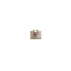 Pin's Lapin blanc floral Alice au pays des merveilles Disneyland Paris