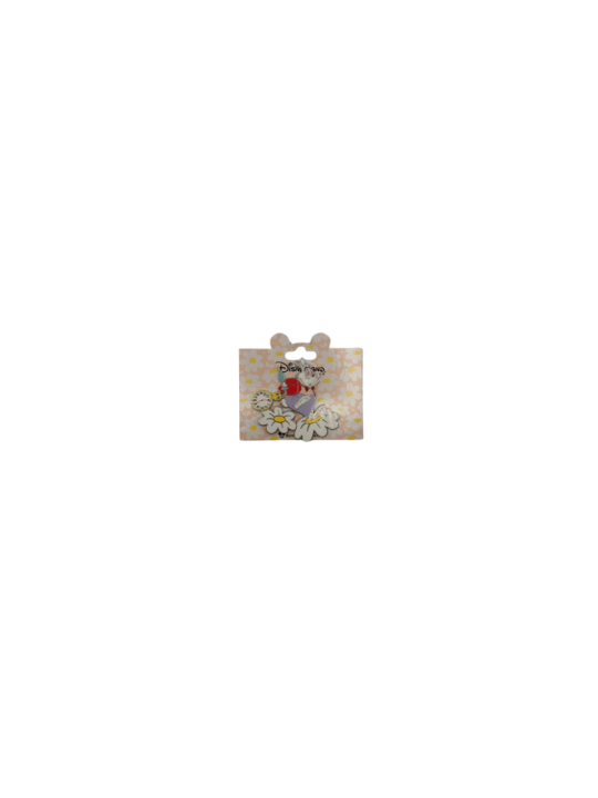 Pin's Lapin blanc floral Alice au pays des merveilles Disneyland Paris