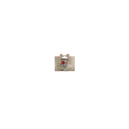 Pin's Lapin blanc floral Alice au pays des merveilles Disneyland Paris