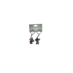 Porte clés Duo Stitch & Angel Paris Disneyland