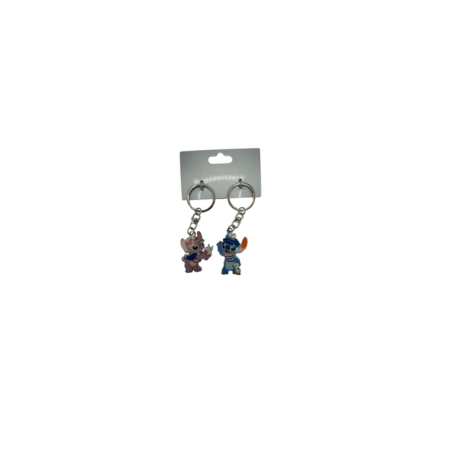 Porte clés Duo Stitch & Angel Paris Disneyland