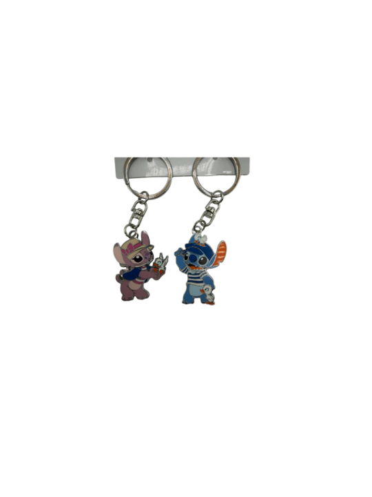 Porte clés Duo Stitch & Angel Paris Disneyland