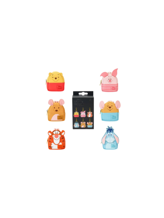 Porte clés Mini bagpack mystery box Winnie l'ourson LOUNGEFLY