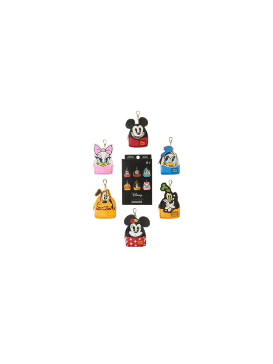 Porte clés Mini bagpack mystery box Mickey & friends LOUNGEFLY