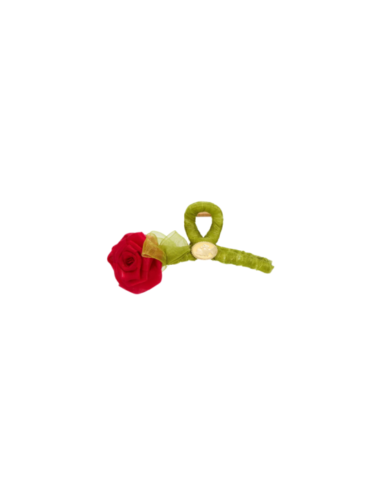 Pince à cheveux Ribbon Rose La belle & la bête Disney Import