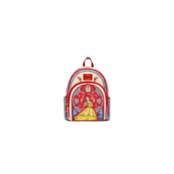 Sac a dos loungefly stained glass portrait belle la belle & la bête import