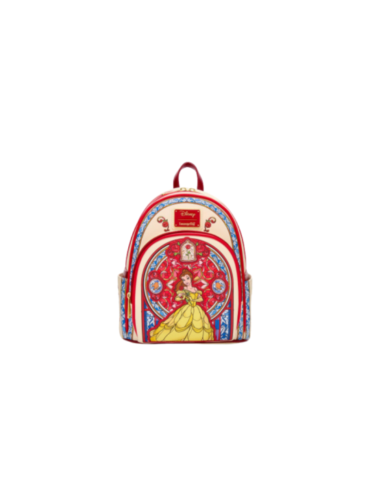 Sac a dos loungefly stained glass portrait belle la belle & la bête import