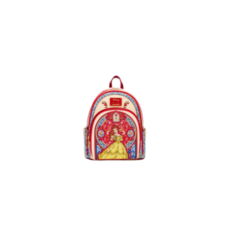 Sac a dos loungefly stained glass portrait belle la belle & la bête import