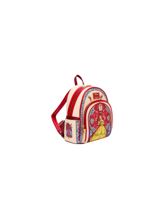 Sac a dos loungefly stained glass portrait belle la belle & la bête import