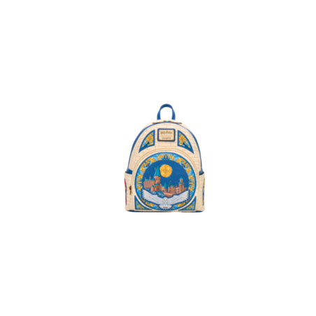 Sac a dos loungefly hedwig hogwarts stained glass harry potter