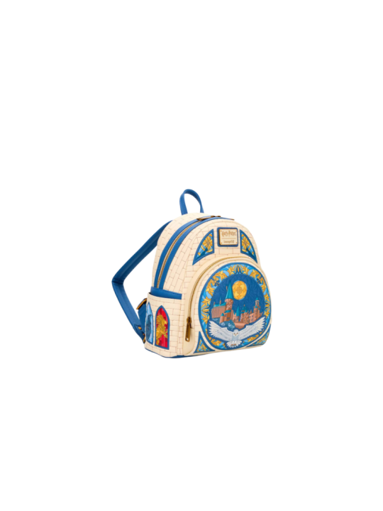 Sac a dos loungefly hedwig hogwarts stained glass harry potter