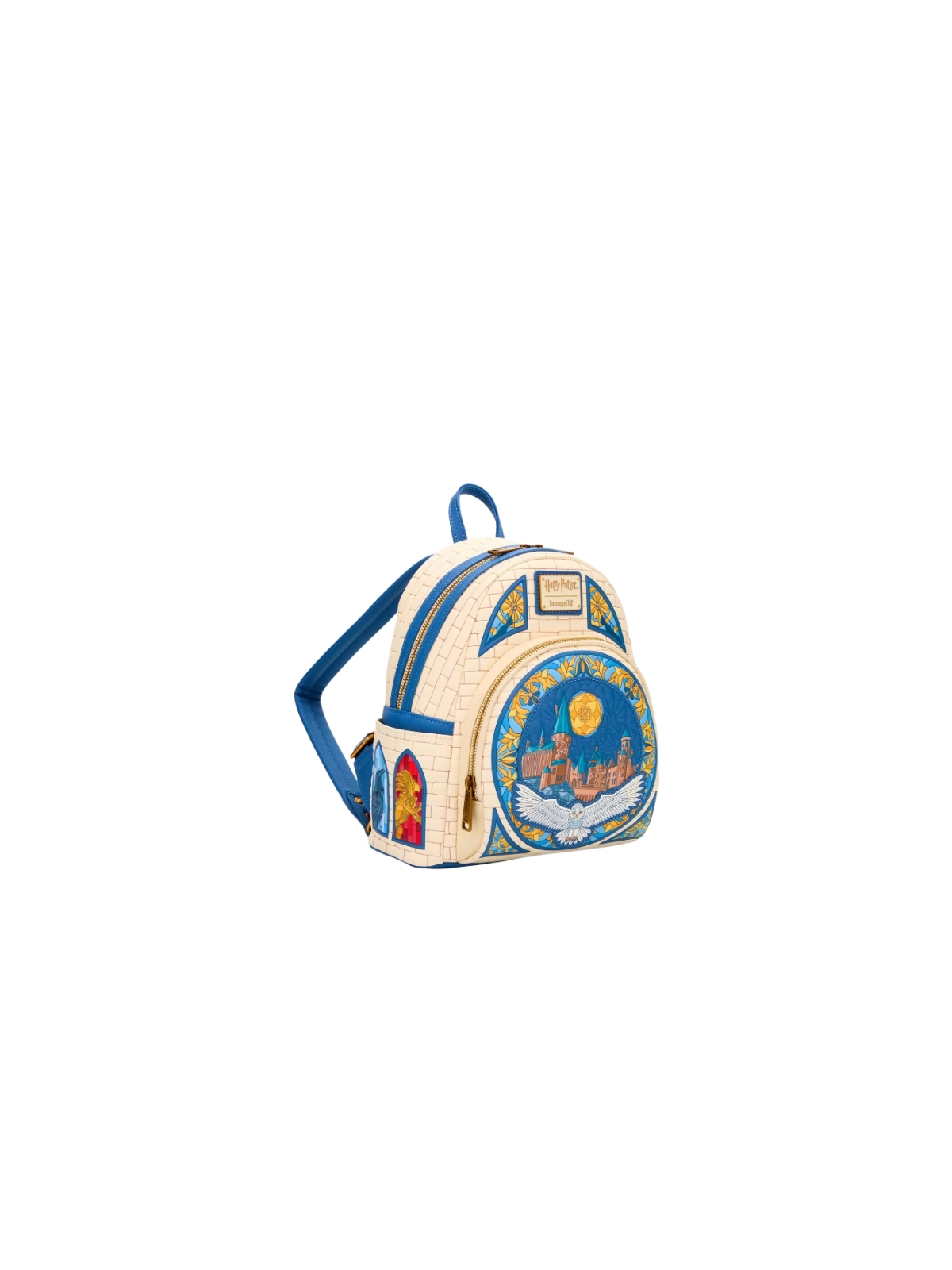 Sac a dos loungefly hedwig hogwarts stained glass harry potter