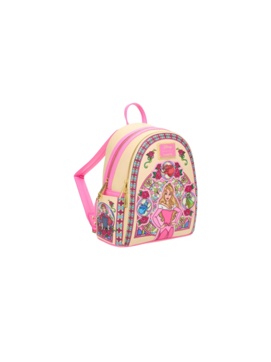 Sac a dos loungefly aurore stained glass portrait la belle au blis dormant