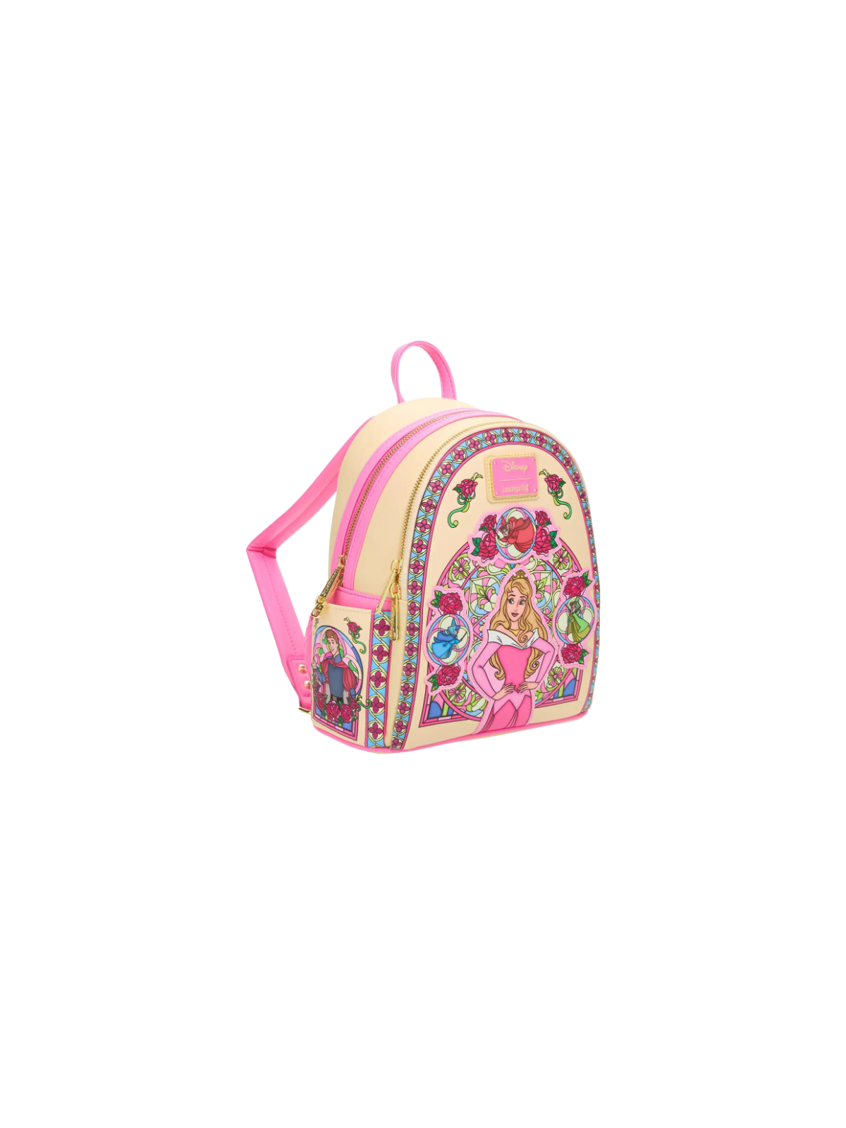 Sac a dos loungefly aurore stained glass portrait la belle au blis dormant