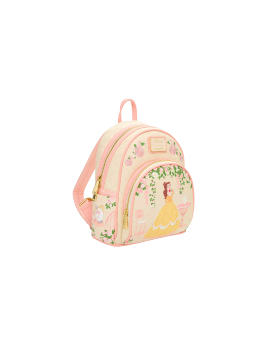 Sac a dos loungefly quilted belle la belle & la bete