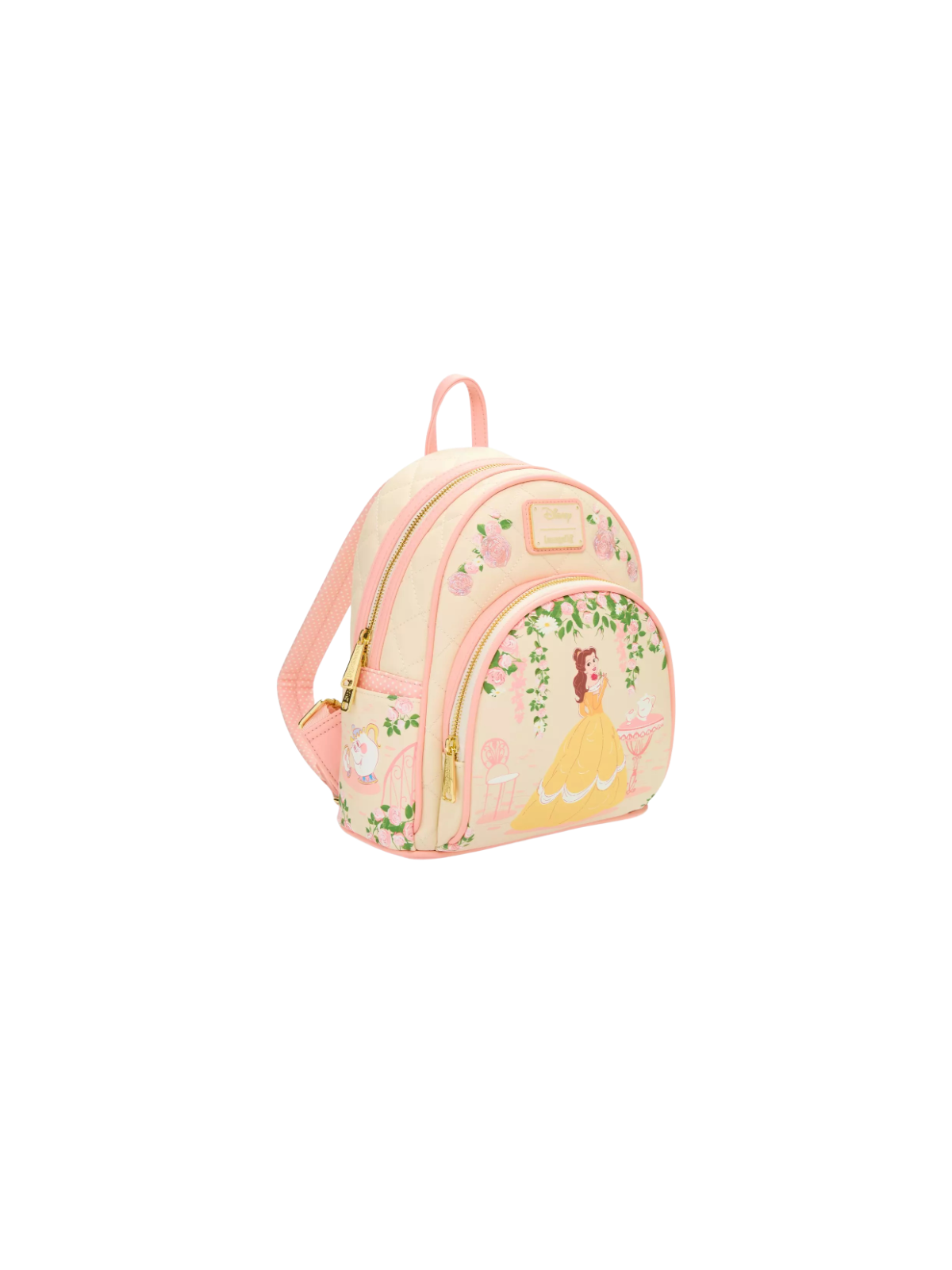 Sac a dos loungefly quilted belle la belle & la bete