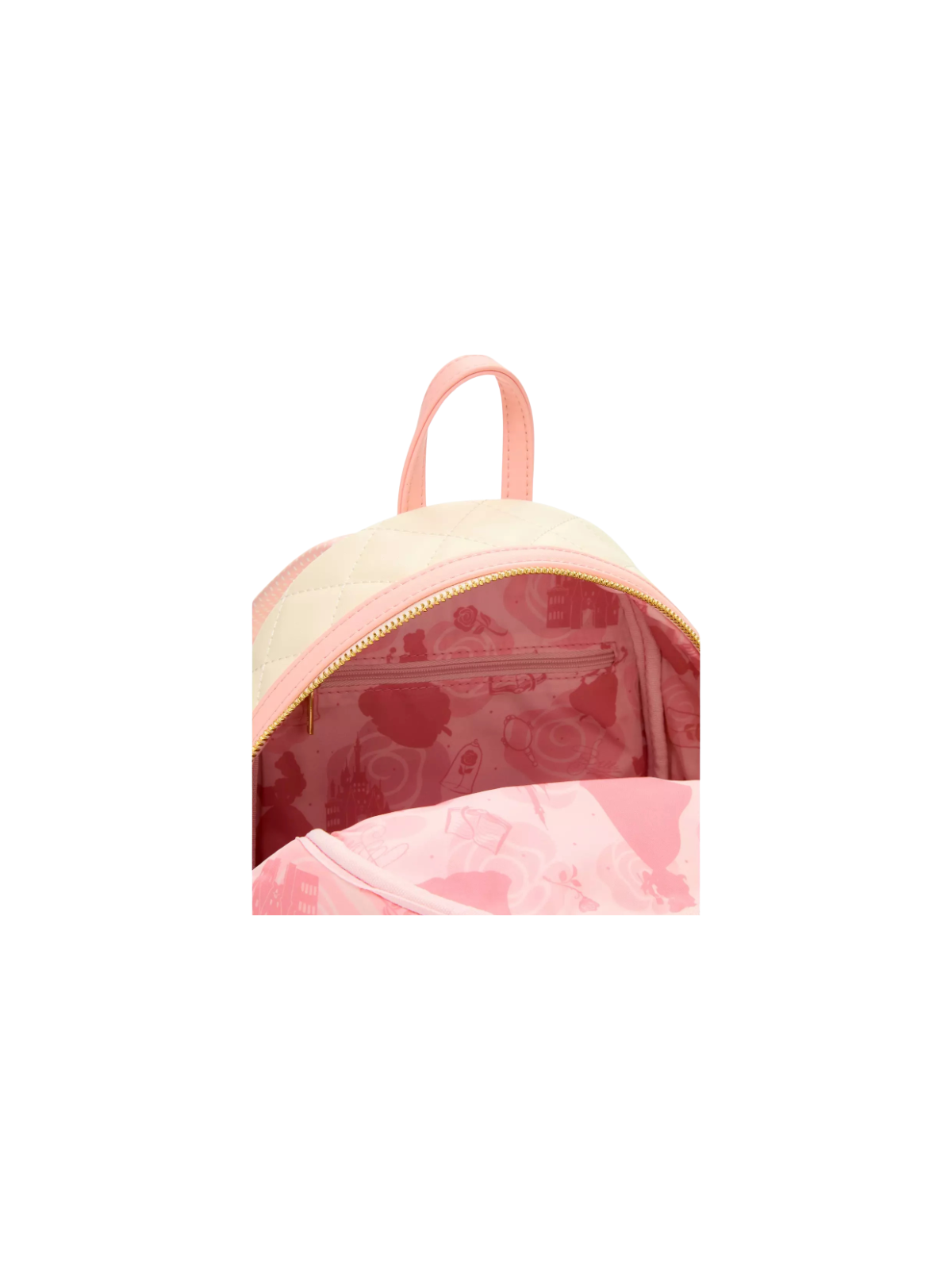 Sac a dos loungefly quilted belle la belle & la bete