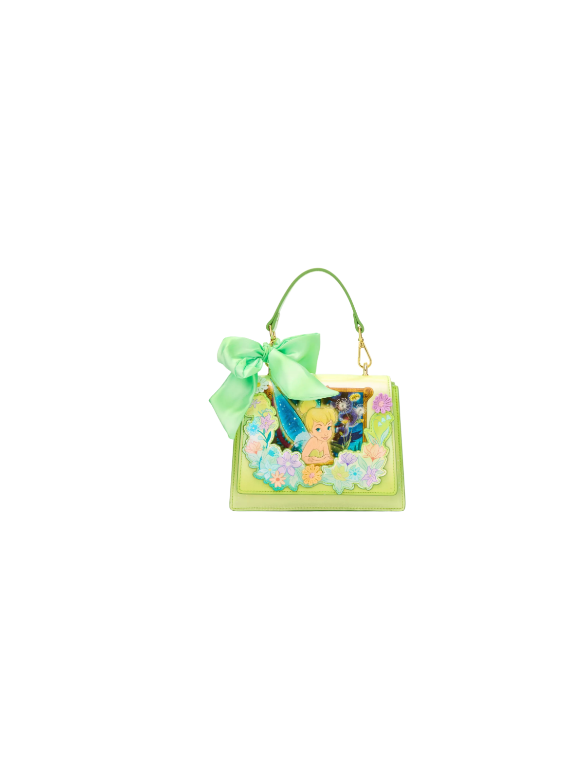 Sac a bandoulière loungefly flower irridescent fée clochette