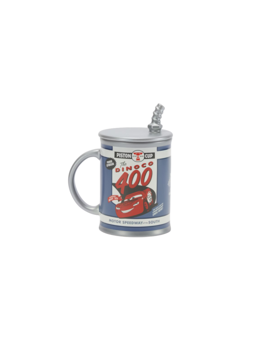 Mug Dinoco Motor Oil avec couvercle Cars Disney
