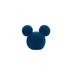 Coussin lesté bleu marine en forme de tête de Mickey Home Haven Disney