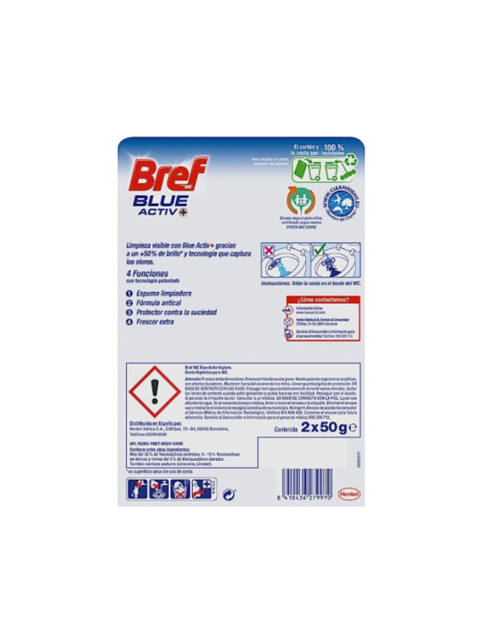 Blocs WC activ blue x2 - BREF WC