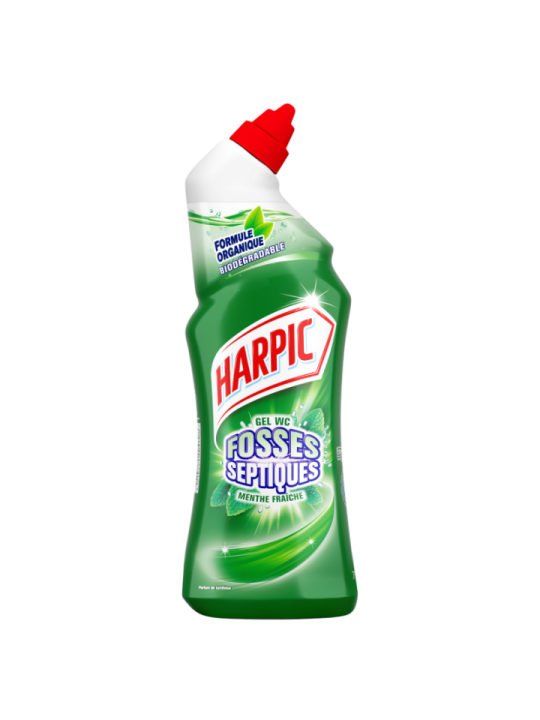 Gel Wc Fosses Septiques Menthe 750 ml - HARPIC Propreté et Fraîcheur