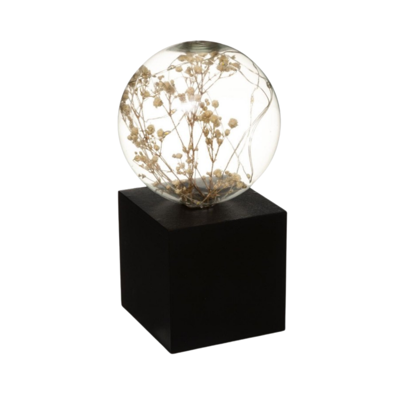 Atmosphera Lampe Ampoule Microled Fleurs H17 cm
