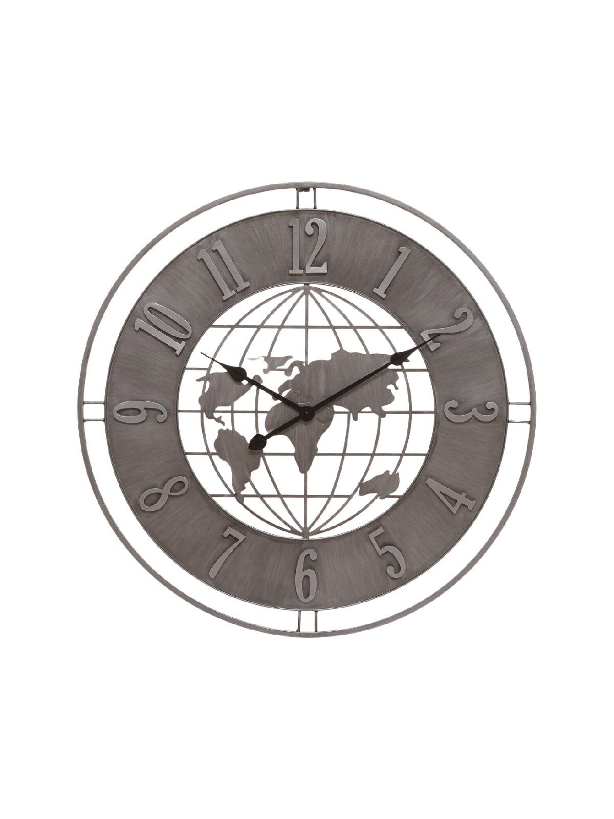 Horloge Isac Gris Ardoise D.68 cm Atmosphera