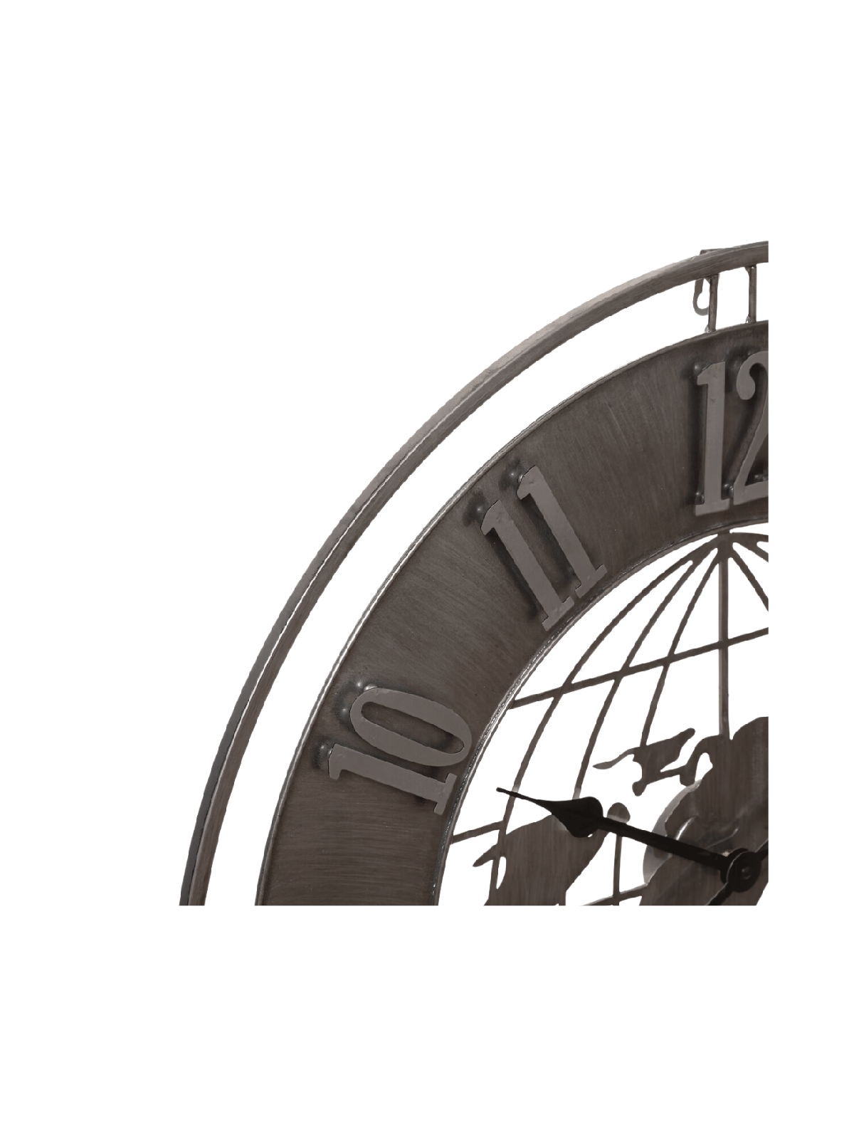 Horloge Isac Gris Ardoise D.68 cm Atmosphera