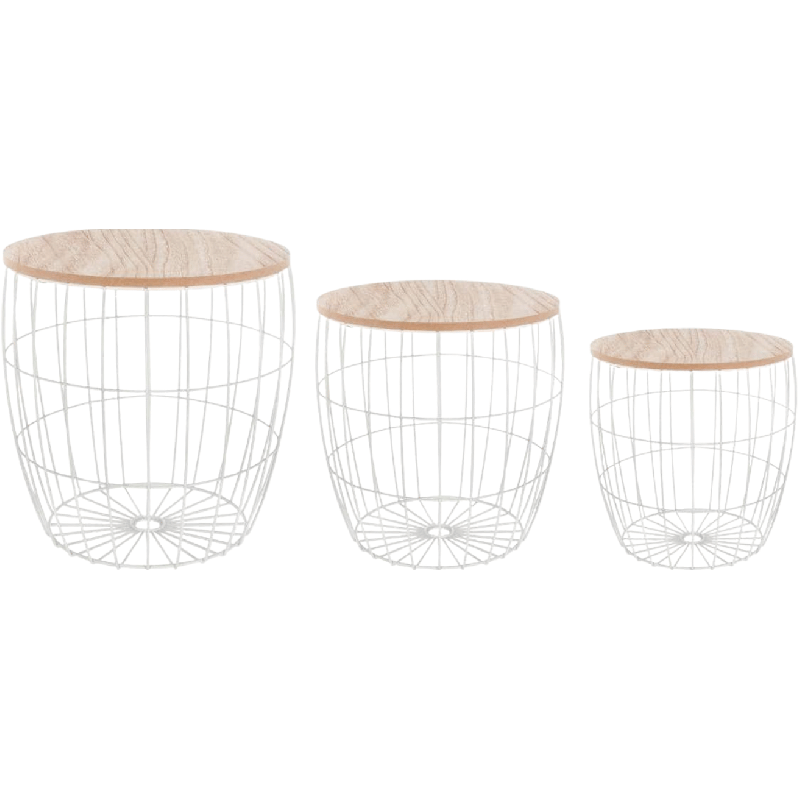 Tables Gigognes Métal et Bois Atmosphera