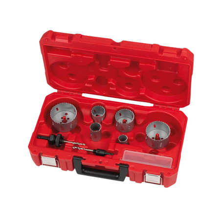 Coffret scie cloche bimétal 10 pcs MILWAUKEE 4932464719