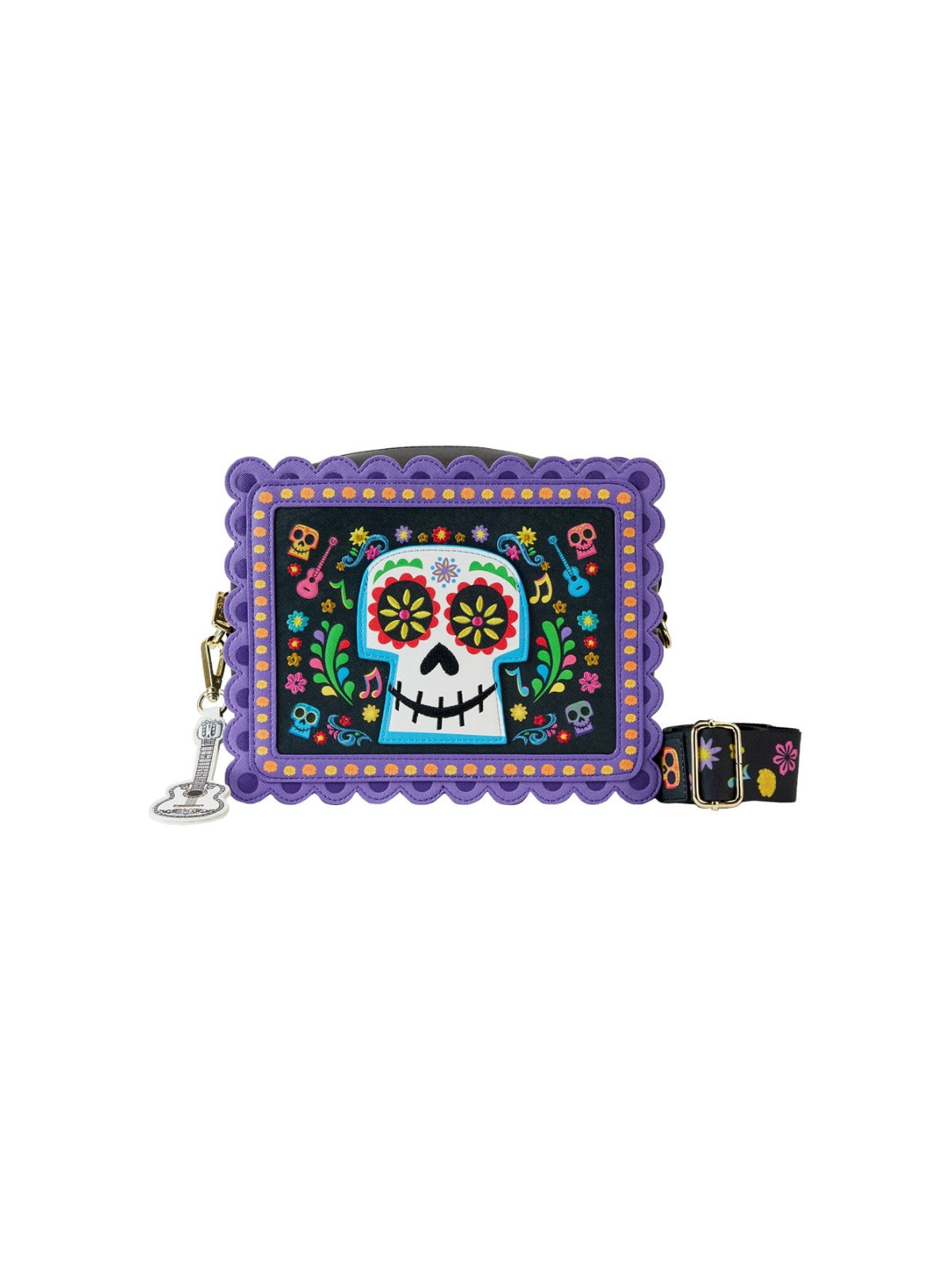 Sac Bandoulière Miguel Floral Skull COCO LOUNGEFLY
