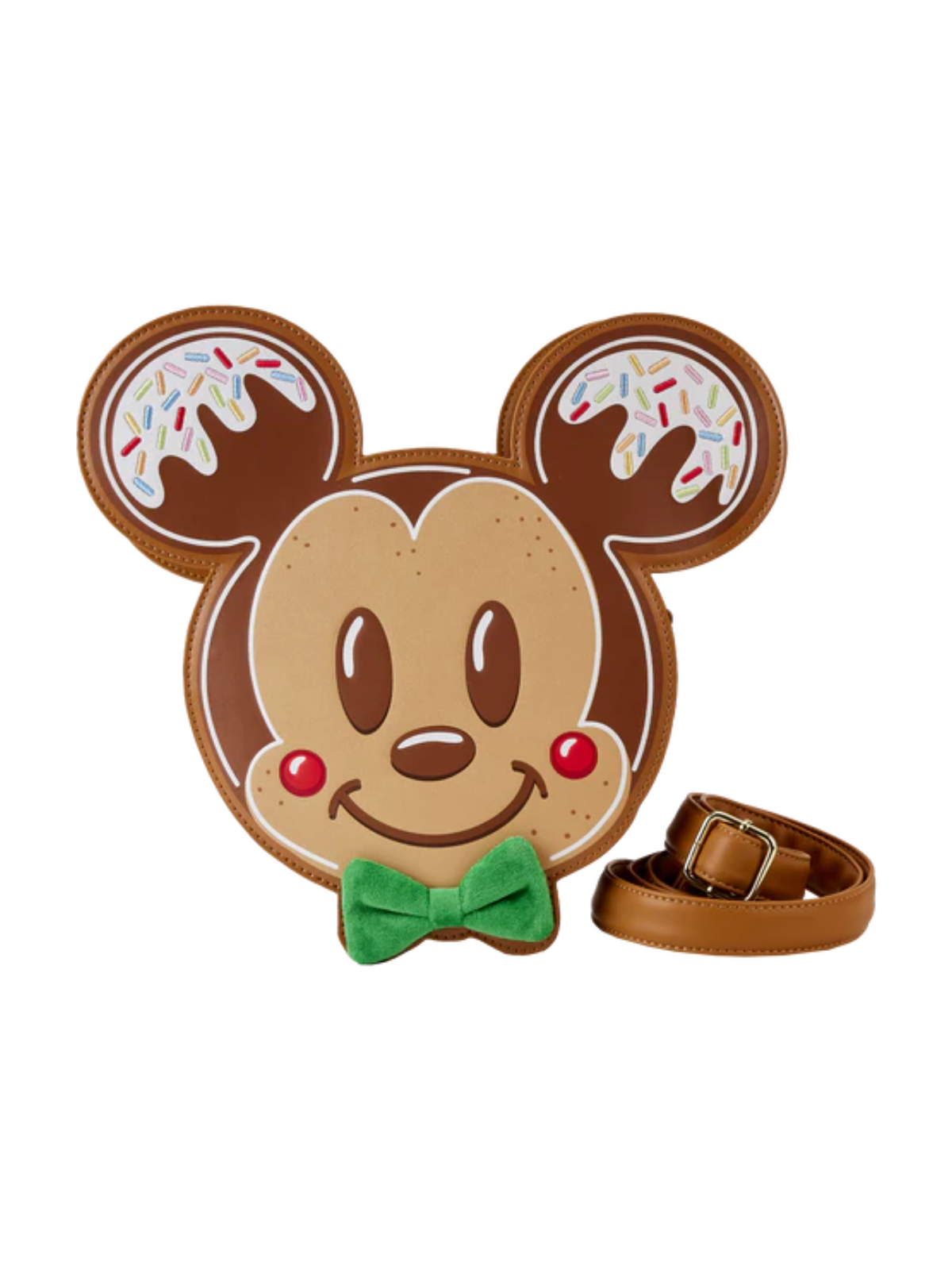 Sac Bandoulière Cookie Pain d'épice Mickey et Minnie LOUNGEFLY