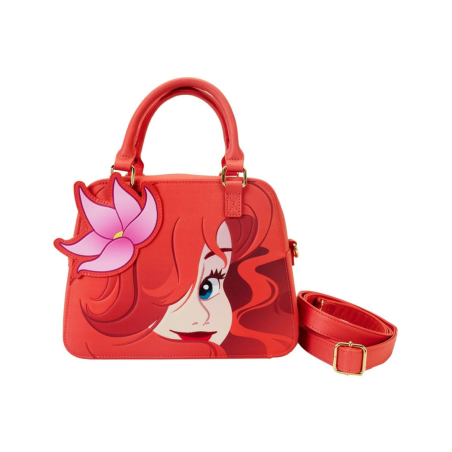 Sac Bandoulière Ariel Face La Petite Sirène 35e Anniversaire LOUNGEFLY