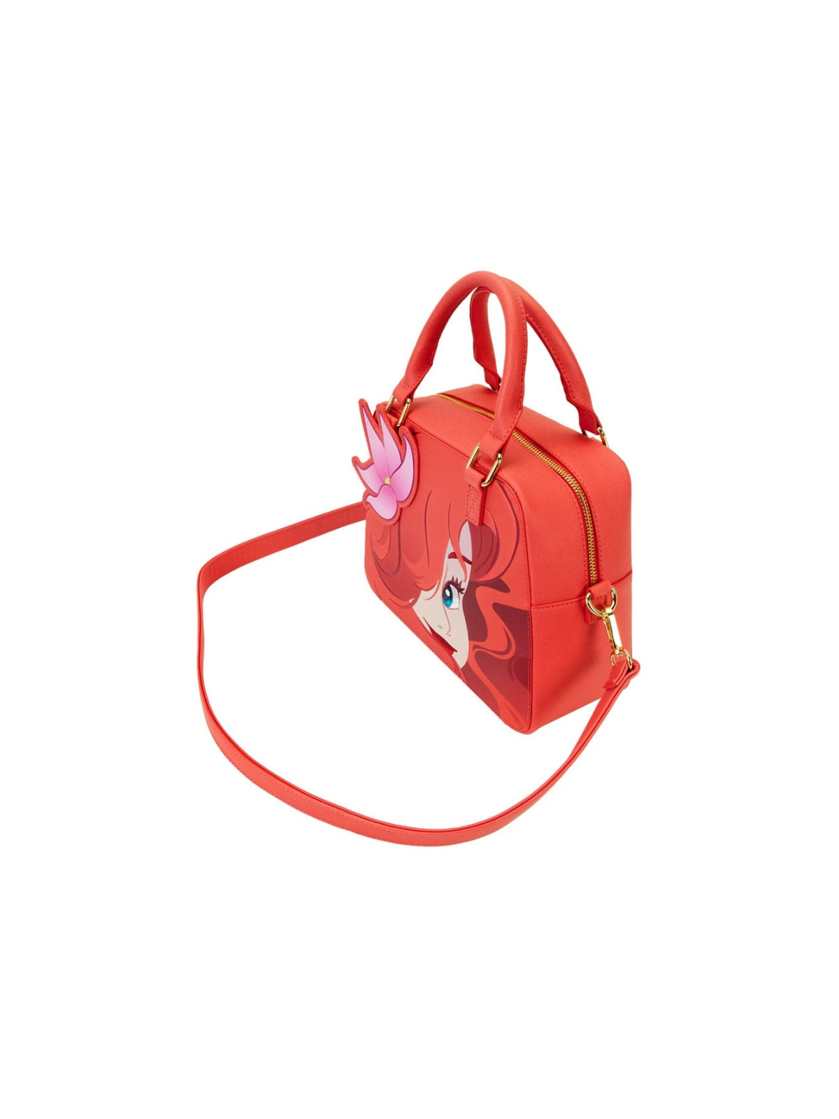 Sac Bandoulière Ariel Face La Petite Sirène 35e Anniversaire LOUNGEFLY