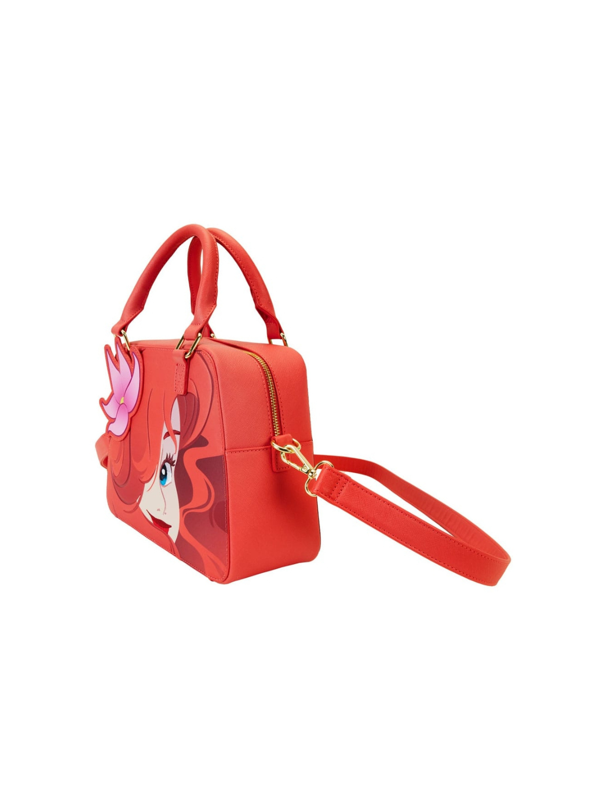 Sac Bandoulière Ariel Face La Petite Sirène 35e Anniversaire LOUNGEFLY