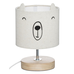 Lampe ourson enfant Toxey Beige 21 cm Atmosphera