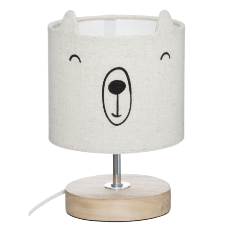Lampe ourson enfant Toxey Beige 21 cm Atmosphera