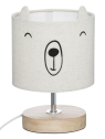 Lampe ourson enfant Toxey Beige 21 cm Atmosphera